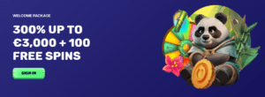 Welcome bonus spin panda casino