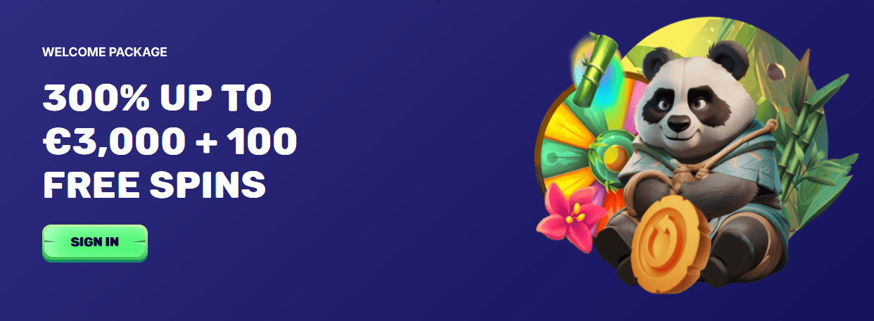 Welcome bonus spin panda casino